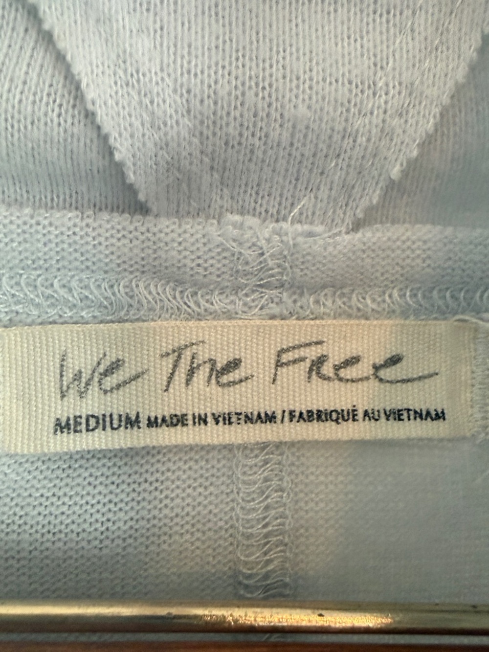 We The Free Pale Blue Oversized Cowl Neck Sweatshirt |‎ Boho Lounge Top | Medium - Picture 4 of 10